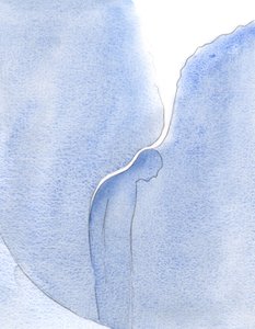 Jakże cudownie modlitwa Najświętszej Maryi Panny spływa promienny strumień łaski, jak kojący balsam, na duszę oczekującą w czyśćcu., 2001 (w/c na papierze) autorstwa Elizabeth Wang