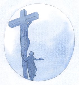 Prosiłam Go, aby przyjął moją ofiarę i wzmocnił mnie, 2000 (w/c na papierze) autorstwa Elizabeth Wang