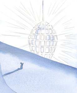 Zobaczyłem wielki diament, reprezentujący Mądrość. Różne „aspekty” Boga były odzwierciedlone w każdym aspekcie diamentu, 2000 (w/c na papierze) autorstwa Elizabeth Wang