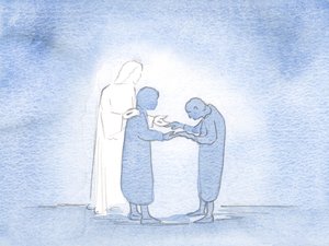 Pokazano mi, że każde moje czułe słowo lub gest jest świętym i szczęśliwym sposobem, w jaki Chrystus przeze mnie pozdrawia innych, 2000 (w/c na papierze) autorstwa Elizabeth Wang