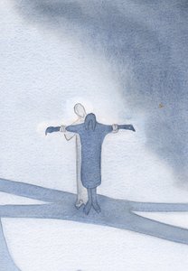 Jeśli łączymy nasze cierpienia z Chrystusem, On nas wspiera i pozwala nam uczestniczyć w Jego zbawczym dziele, 2000 (w/c na papierze) autorstwa Elizabeth Wang