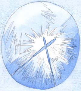 To właśnie wtedy, gdy byliśmy blisko Chrystusa, a więc płoniemy Jego miłością, możemy mieć nadzieję na „podpalenie” innych dusz, 2002 (w/c na papierze) autorstwa Elizabeth Wang