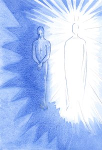 Pamiętaj o dwóch rzeczach dotyczących Chrystusa; w swoim ciele cierpiał i umarł za ciebie; Zmartwychwstały i żywy teraz, pragnie cię prowadzić i nakarmić, 2001 (w/c na papierze) autorstwa Elizabeth Wang