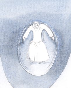 Kiedyś w Komunii ujrzałam, że Chrystus mi odpowiedział, wypełniając całą moją duszę Swoją miłością, 2000 (w/c na papierze)