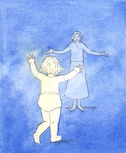 Nasza determinacja, by iść do Chrystusa, nawet w trudnościach, jest jak determinacja dziecka, które zmaga się z matką, nawet jeśli może tylko chodzić. Wytrwałość jest częścią podróży autorstwa Elizabeth Wang