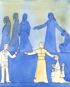 Papież Jan Paweł II był podobny do Chrystusa, nieustraszenie mówiąc prawdę o moralności, 2006 (w/c na papierze) autorstwa Elizabeth Wang