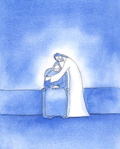 Tak dobry jest Chrystus, nasz Pan, że okazuje swoją wdzięczność za szczególne starania, aby czynić Jego Wolę, 2003 (w/c na papierze) autorstwa Elizabeth Wang
