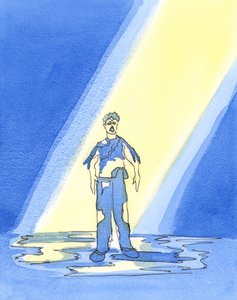 Niektórzy ludzie, mimo że zostali zbawieni, widzą wyraźnie, kiedy umierają, jak źle są przygotowani do Nieba, jakby nosili brudne ubrania - ponieważ zaniedbali pokutę i modlitwę, 2004 (w/c autorstwa Elizabeth Wang