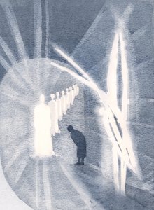 Czasami Chrystus jest obecny w duszy w swojej chwale, czczony przez naszego anioła stróża. Musimy tylko uczestniczyć i uwielbiać 2000 (w/c na papierze) autorstwa Elizabeth Wang