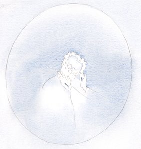 Im mniej lgniemy do własnych pragnień, tym łatwiej Chrystus może nas przyodziać we własne cnoty i piękno., 2001 (w/c na papierze) autorstwa Elizabeth Wang