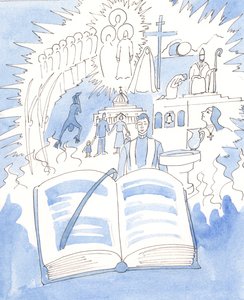 Całość wiary katolickiej zawarta jest w Mszale i celebrowana w Liturgii, 2003 (w/c na papierze) autorstwa Elizabeth Wang