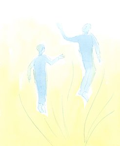 Prawdziwi przyjaciele w Chrystusie mogą pomóc zbliżyć się do Bożego serca, 2003 (w/c na papierze) autorstwa Elizabeth Wang