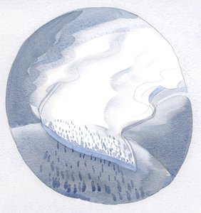 Gdziekolwiek dusza oddaje swoje życie dla dzieła i chwały Bożej, Królestwo Boże dotyka tej Ziemi, a Bóg naprawdę panuje., 2001 (w/c na papierze) autorstwa Elizabeth Wang