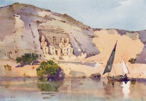 Abu Simbel (kolor lito) autorstwa Ella Du Cane