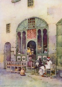 An Arab Cafe, Kair (kolor lito) autorstwa Ella Du Cane