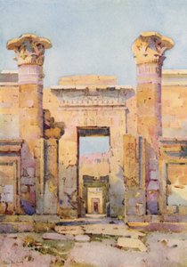 Medinet-Habu (czarny lito) autorstwa Ella Du Cane