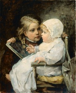 Młody artysta, 1885 autorstwa Ellen Kendall Baker