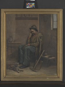 Bez pracy, data nieznana (olej na płótnie) autorstwa Ellen M. Ingraham