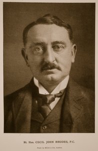 Rt Hon Cecil Rhodes, PC (zdjęcie w sepii)