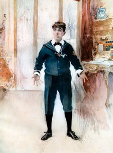 Weedon Grossmith w The New Boy, c1902.