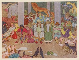 Arka Noego: Tęsknota za domem (kolorowa litografia)