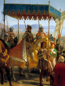 Wjazd Karola VIII (1470-1498) do Neapolu autorstwa Eloi Firmin Feron