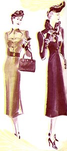Rysunek Elsy Schiaparelli autorstwa Elsa Schiaparelli