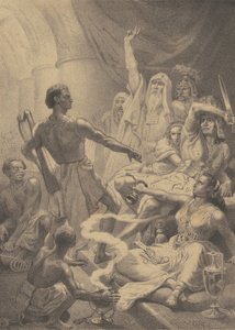 Dawid grający przed Saulem autorstwa Emanuel Gottlieb Leutze