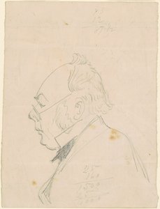 Profil mężczyzny autorstwa Emanuel Gottlieb Leutze