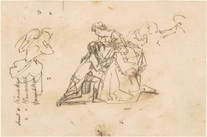 Studium do „Powrotu króla Fryderyka II z Küstrin” autorstwa Emanuel Gottlieb Leutze