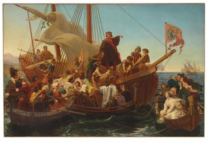 Odejście Kolumba z Palos w 1492, 1855