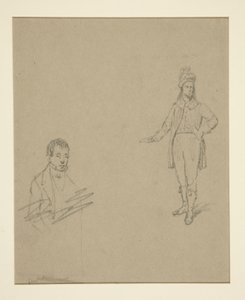 Dwóch mężczyzn autorstwa Emanuel Gottlieb Leutze