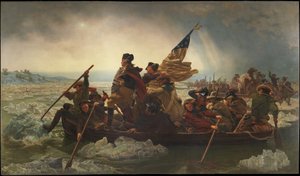 Waszyngton przekraczający Delaware, 1851 autorstwa Emanuel Leutze