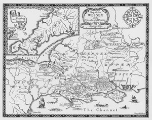 Mapa Wessex z powieści i wierszy Thomasa Hardy