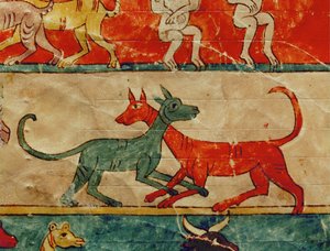 Dwa psy autorstwa Emeterio the Monk