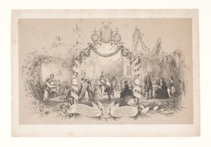 Karta pamiątkowa o powrocie wojsk po wojnie 1848-1850 autorstwa Emil Ditlev Bærentzen