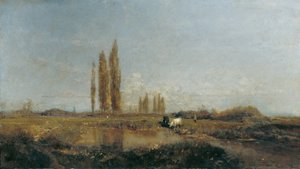 Na Thaya w pobliżu Lundenburg autorstwa Emil Jakob Schindler