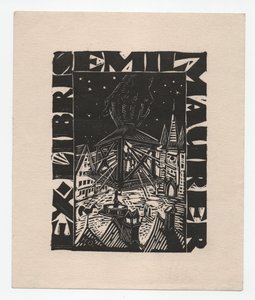 Ex Libris Emil Maurer (rycina) autorstwa Emil Maurer