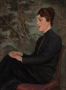 portret pani autorstwa Emil Orlik
