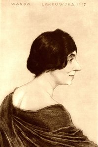 Portret Wandy Landowskiej 1879-1959, 1917