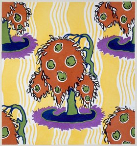 Projekt z „Floreal Dessins & Coloris Nouveaux”, wydanego w Paryżu, ok. 1925 (kolor lito)