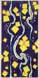 Motyw projektowy z „Floreal: Dessins & Coloris Nouveaux”, ok.1920 (odbitka szablonowa)