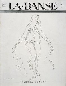 Isadora Duncan (amerykańska tancerka pochodzenia irlandzkiego) autorstwa Emile Antoine Bourdelle