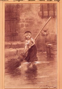Cosette, ilustracja z „Nędzników” Victora Hugo