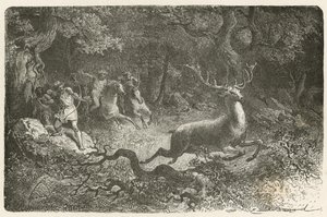 Polowanie w epoce brązu autorstwa Emile Antoine Bayard