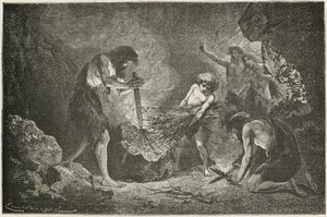 Podbój ognia autorstwa Emile Antoine Bayard