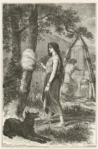 Pierwszy tkacz autorstwa Emile Antoine Bayard