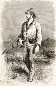 Sir Henry Morton Stanley, ilustracja z „Świat w rękach”, szturmowana przez J. Roberta, opublikowana w 1878 r. autorstwa Emile Antoine Bayard