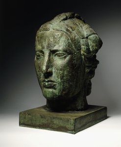 Głowa Wolności; Tete de Liberte, ok. 1914 (brąz z zieloną patyną) autorstwa Emile Antoine Bourdelle