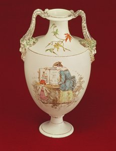 Wedgwood wazon, koniec XIX wieku autorstwa Emile Aubert Lessore